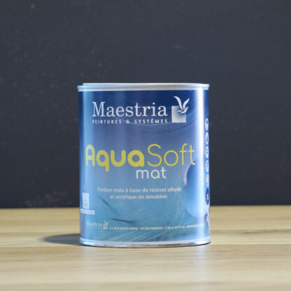 Peinture AQUASOFT mat blanche 1 Litre