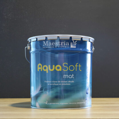 Peinture AQUASOFT mat blanche 15 Litres