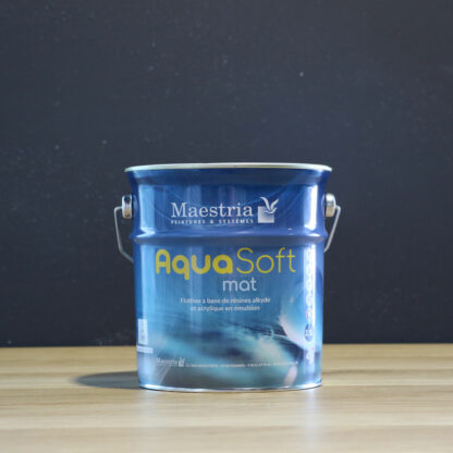 Peinture AQUASOFT mat blanche 2,5 Litres