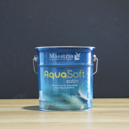 Peinture AQUASOFT satin blanche 2,5 Litres