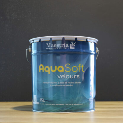 Peinture AQUASOFT velours blanche 15 Litres